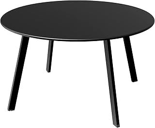 Grand patio Coffee Table Side Table Round End Table for Outdoor 70CM X 70 CM Lightweight Beside Table for Garden Terrace Living Room Office Outdoor Indoor Balcony -Black