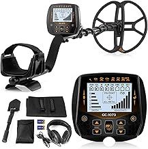 13" Professional Metal Detector for Adults, Double-D Waterproof Search Coil with High Sensitivity, 8 Metal Types, with Pinpoint & DISC Mode, Suitable for Mineralized Soil