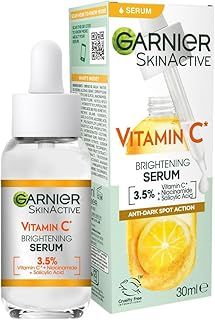 Garnier SkinActive Vitamin C Day Serum, Anti-Dark Spot and Brightening Face Serum for All Skin Types, 30 ml