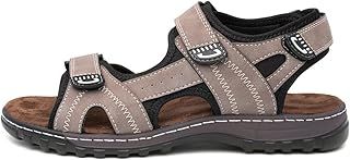 Edmund Mens Brown Sporty Easy Fasten Sandal