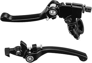 2 Pc 7/8 Inch 22mm Handlebar Brake Folding Latch Clutch Lever for 125cc 140cc Pit Dirt Bike