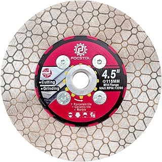 Diamond Tile Saw Blade - 115mm Double Side Cutting Grinding Disc Wheel with M14 Flange for Porcelain Ceramic Tile Marble Artificial Stone for Angle Grinder