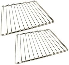 2 Pack of Universal Oven Cooker Shelves Rack Grid Adjustable Extendable Design