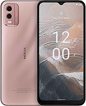 Nokia C32 6.5” HD+ Smartphone with 4GB RAM/64GB ROM, 50MP/8MP cameras, 5000 mAh 3-day Battery Life, Toughened Glass back, IP52 Rating, Fingerprint sensor & Face unlock, Android 13, Dual SIM - Pink