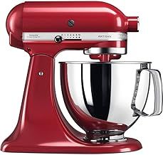 KitchenAid Artisan 4.8 Litre Stand Mixer, Die-Cast Metal, 300 Watts 5KSM125BER (Empire Red)