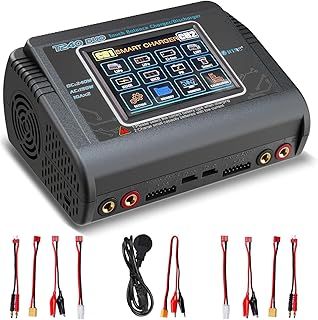 HTRC T240 DUO Lipo Battery RC Balance Charger/Discharger for Lilon LiPo LiFe LiHV NiCd NiMH PB Smart Battery Touch Screen Dual Channels Charger AC 150W / DC 240W 10A