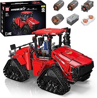 Mould King 18020 Technology Tractor Building Toy, Remote Controlled Tractor with 4 Motor Construction Vehicle Model Set, Building Blocks Toy Gifts for Adults and Children (1698 Pieces)
