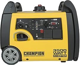 Champion Power Equipment 73001i-E 3500 Watt Petrol Portable Inverter Generator - 192cc Engine - 6L Tank - Recoil Start, True Sine Wave, Ultra Quiet
