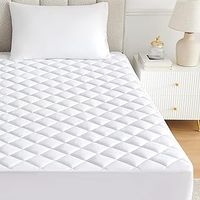 Mattress Protector Single Bed Topper – 30CM Deep Luxury Hotel Quality Mattress White 30cm Fitted Bed Covers Anti Allergy Soft Sheets Single 4ft Small Double King Superking Sizes (Single)