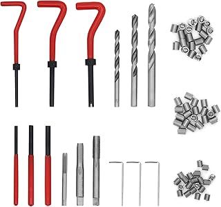 75 Pcs Thread Repair Kit M6 M8 M10 Car Helical Coil Repair Set 6mm Helicoil Kit M8 helicoil kit