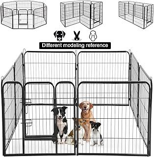 UNDERDOG Extra Heavy Duty Puppy Play Pen 8 x Panel Playpen Indoor/Outdoor Dog/Puppy Whelping Pen Pens (8 Panel 80x100cm)