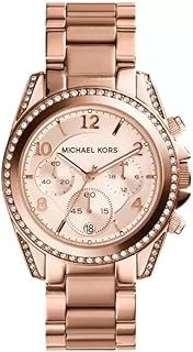 Michael Kors Women's Watch BLAIR, 39mm Case Size, Quartz Chronograph Movement, Stainless Steel Strap