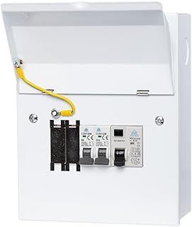 Metal Garage Mini Consumer Unit c/w 63a RCD and 2 MCBs (6a+32a) WMGU04/632 UKCA CERTIFIED