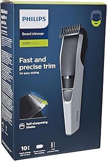 "Philips Beardtrimmer 3000 Series, Beard Trimmer with Lift & Trim Technology (model BT3206/14)"