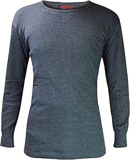 HEAT HOLDERS - Mens Winter Warm Cotton Thermal Underwear Long Sleeve Top Vest