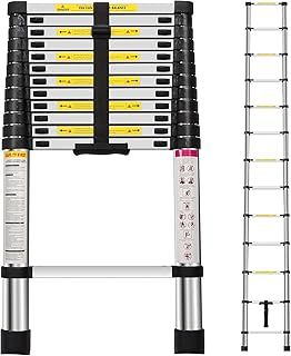 Telescopic Ladder Multi Purpose Loft Ladder, 3.8m 12.5ft Aluminium Extendable Ladder Foldable Ladder