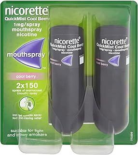 Nicorette Quickmist Mouthspray Duo Pack Berry (Stop Smoking AID) 1 Mg, Cool
