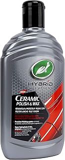 Turtle Wax Hybrid Solutions Ceramic Car Polish and Wax, 500ml, Pack of 1, All in One Time Saving Treatment, Car Scratch Remover, Delivers Long Lasting Shine, Protection and Water Beading