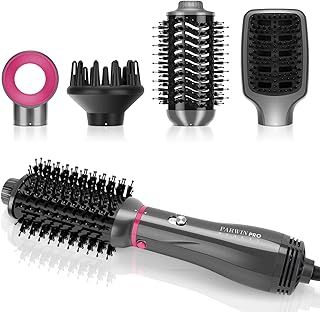 4 in 1 Hair Dryer Brush Set, PARWIN PRO BEAUTY Hot Air Styler with 4 Attachments as Hairdryer, Hot Air Brush, Hair Diffuser, Hot Brush for Hair Styling, Ionic Care Frizz-Free, 1000 Watts