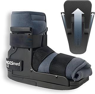 Short Walker fracture Boot Adjustable to All Foot Sizes, Offers Better Fixation than Traditional Air Boots, Breathable Foam Mesh, Ultra Slip-Resistant TPU Sole, Patented.