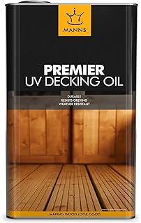 Premier UV Decking Oil - 5L Clear - A Multi-Purpose Decking Oil, That Protects Against Weathering & UV Damage.
