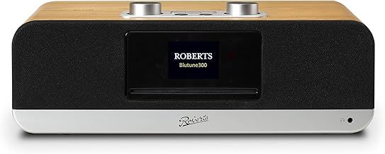 Roberts BLUTONE 300 All-in-One Music System - CD, Bluetooth, USB, FM/DAB/DAB+, Cherry Wood