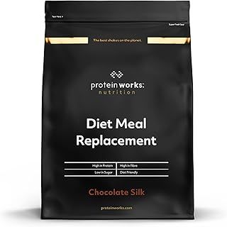 Protein Works - Diet Meal Replacement, Nutrient Dense Complete Meal, Immunity Boosting Vitamins, Affordable, Healthy And Quick, 14 Meals, Chocolate Silk, 1kg