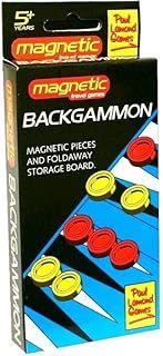 Paul Lamond Games Pocket Magnetic Backgammon Set (840), Red,white