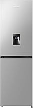 Fridgemaster MC55251DES 55cm Freestanding 256 litre 50/50 Frost Free Fridge Freezer with Non-plumbed Water Dispenser - LED Lighting- 4 Star Freezer Rating -Silver - E Rated, H182.4 x W55 x D55.7 (cm)
