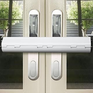 Lock for Patio French Security Lock - French Door Security Lock for French Double Doors with 2 Handle
