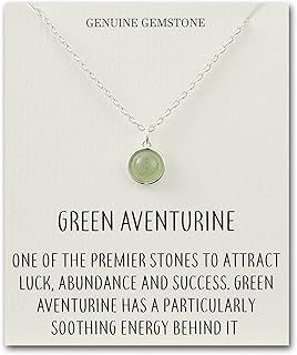 Philip Jones Green Aventurine Necklace with Quote Card