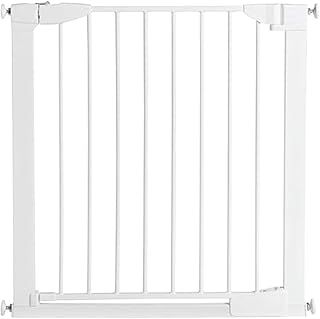 Munchkin Stair Gate, Auto Close Stair Gate, Pressure Fit Baby or Dog Gate, Self Closing Toddler & Baby Gate, Baby Safety Gate, Stairs & Doorways, No-Screws Alloy Steel Child Gate, 76-82cm, White