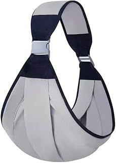 Baby Carrier | Breathable Soft Cotton Fabric Newborn Sling Toddler Hip Wrap Seat | Comfortable for Easy Travel, Portable and Lightweight Shoulder Strap Support for 0-36 Months - Green