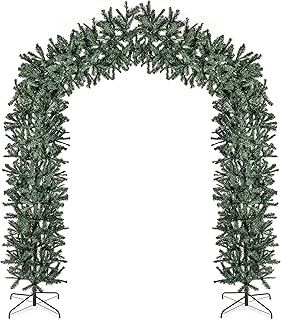 8ft (2.4m) Tall Premier Indoor / Outdoor Christmas Tree Arch in Green