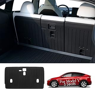 CYBERBEANS for Tesla Model Y Rear Seat Back Cover Backrest Protector Accessories 5-Seater 2021 2022 2023 2024