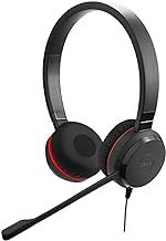 Jabra Evolve 30 MS Stereo Headset – Microsoft Certified Headphones for VoIP Softphone with Passive Noise Cancellation – USB-Cable with Controller – Black