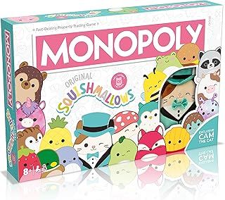 MONOPOLY Squishmallows Board Game, Black
