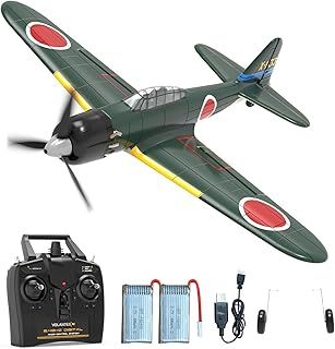 RC Plane for Beginners, 4CH Remote Control Plane WWII A6M Zero with Xpilot Stabilization System, One Key Aerobatic, 2.4GHZ RC Airplane for Adults Kids（761-15）