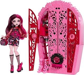 Monster High Skulltimate Secrets Doll & Accessories Set, Garden Mysteries Draculaura with Reveal Closet & 19+ Tea Party Surprises like Clothes, HYT72