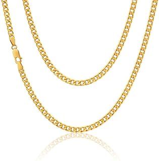 Alexander Castle 22" Solid 9ct Gold Chain Curb Chain Necklace - 2mm - Yellow Gold Necklace for Women & Men with Jewellery Gift Box