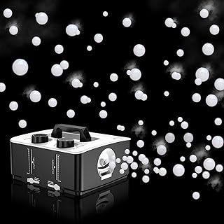 Fog Machine, 350W Fog Bubble Machine, No Spill Design Smoke Bubble Machine, Fog Filled Bubble Machine,Bubble Fog Combo for Halloween Christmas Indoor Outdoor Party Wedding Birthday Photograph