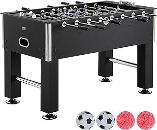 VEVOR Foosball Table, 55 inch Standard Size Foosball Table, Indoor Full Size Foosball Table for Home, Family, and Game Room, Soccer with Foosball Table Set, Includes 4 Balls and 4 Cup Holders