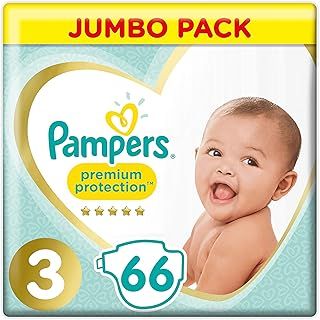 Pampers New Baby Nappies Size 3 Jumbo Pack 66 per Pack