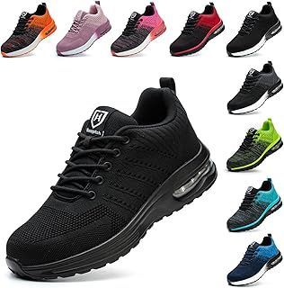 Baofular Safety Trainers Men Womens Steel Toe Trainers Lightweight Comfortable Safety Shoes Work Trainers Non Slip & Breathable