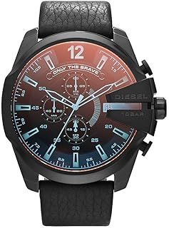 Diesel Watch for Men Master Chief Chrono, Three Hand Movement, Stainless Steel Case with a Stainless Steel Strap
