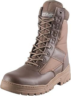 Army/Military Patrol Brown Leather Combat Boots Outdoor Cadet Security