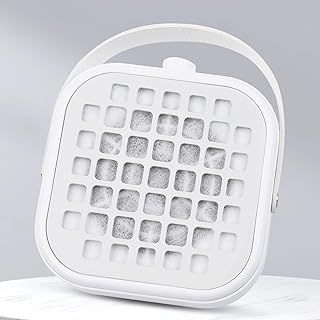 Lootaan Small Nail Dust Collector with 30PCS Filter Pads, 6000 RPM Vacuum Fan, Powerful Adjustable Suction Manicure Tool for Acrylic Nails