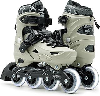 Adjustable Roller Skates with Light-Up Wheels – Kids Inline Roller Skates for Children and Adults