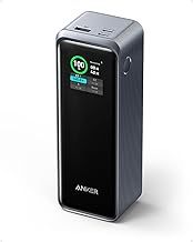 Anker Prime 27,650mAh Power Bank (250W), 3-Port Portable Charger, Smart App, Compatible with iPhone 16/15/14/13 Series, Samsung, Dell, AirPods, and More (Charging Base Not Included)