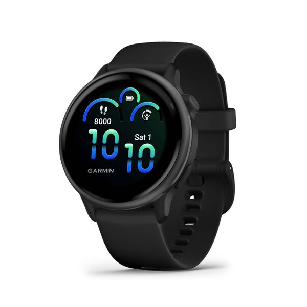 Garmin vívoactive 6, 42mm GPS smartwatch, AMOLED touchscreen, all-day health monitoring, personalised fitness features, advanced sleep coaching, Music, up to 11 days battery life, Black
